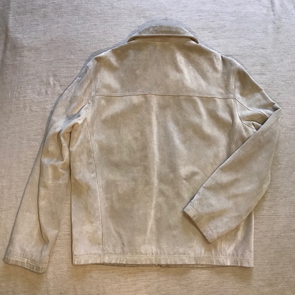 Calvin Klein Suede Leather Jacket Size Medium - Picture 7 of 8